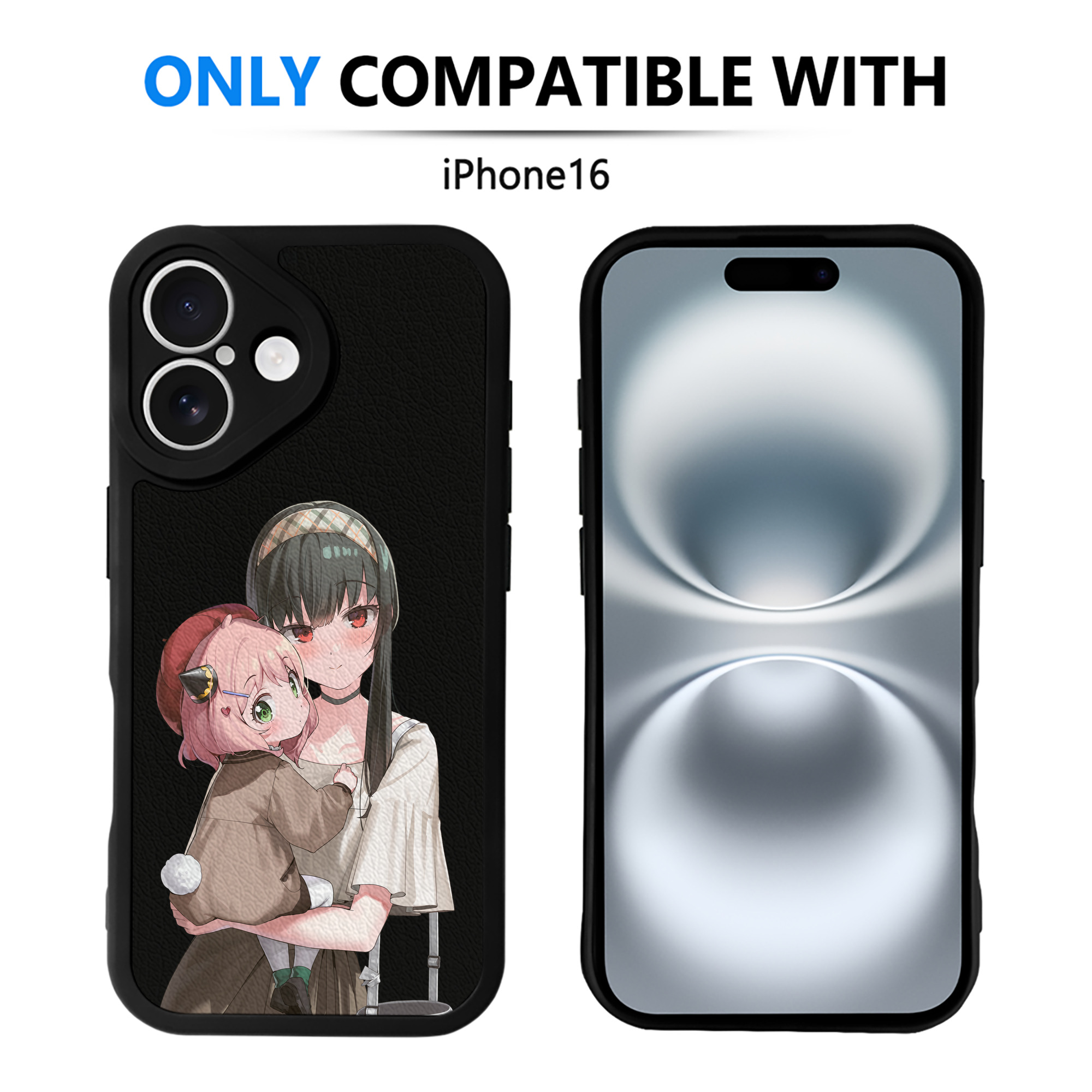 （画像用） SPY×FAMILY间谍家家酒 【iPhone 16シリーズ対応】シリコンスマホケース（レザー調） 材質：シリコン